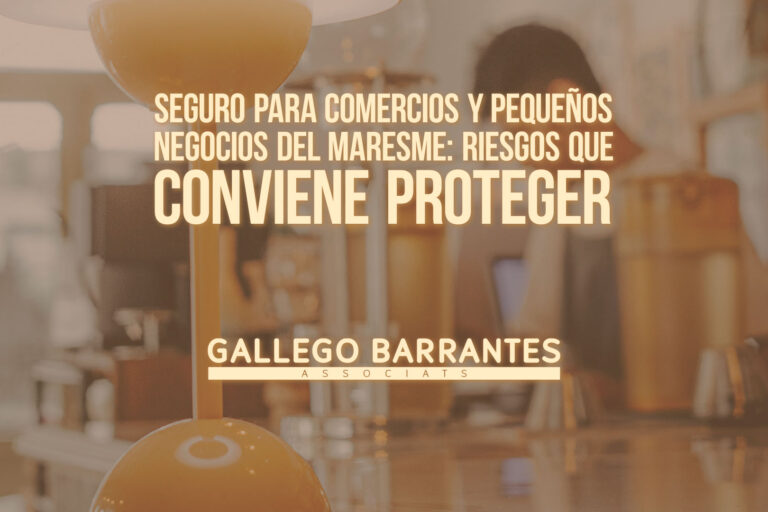 Seguro para comercios y pequeños negocios del Maresme: riesgos que conviene proteger